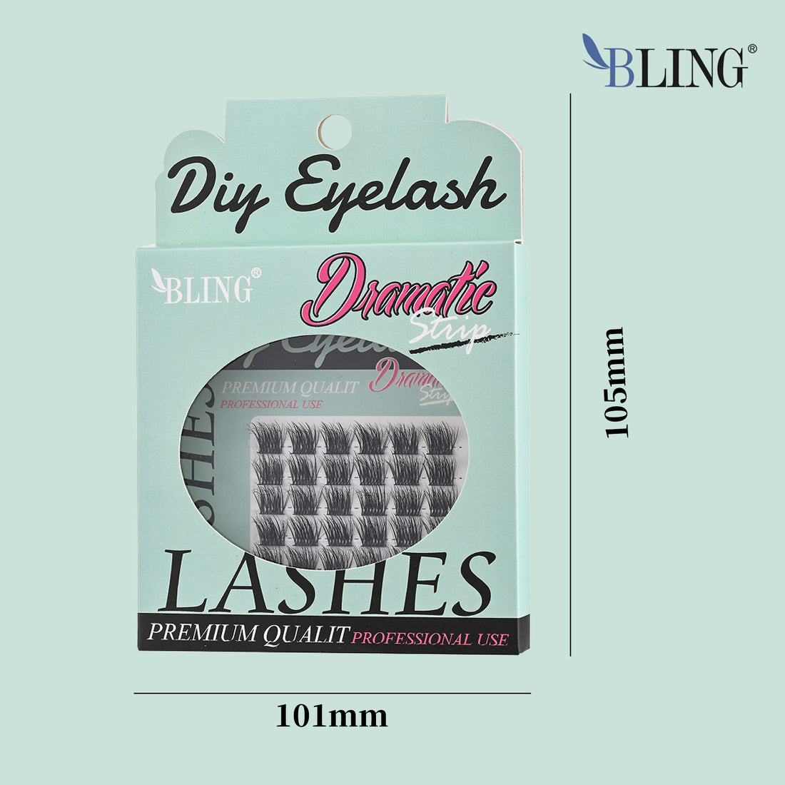 BLING Dramatic DIY Eyelash Extensions | Segmented Cluster Lashes for High Volume & Customized Strip Look