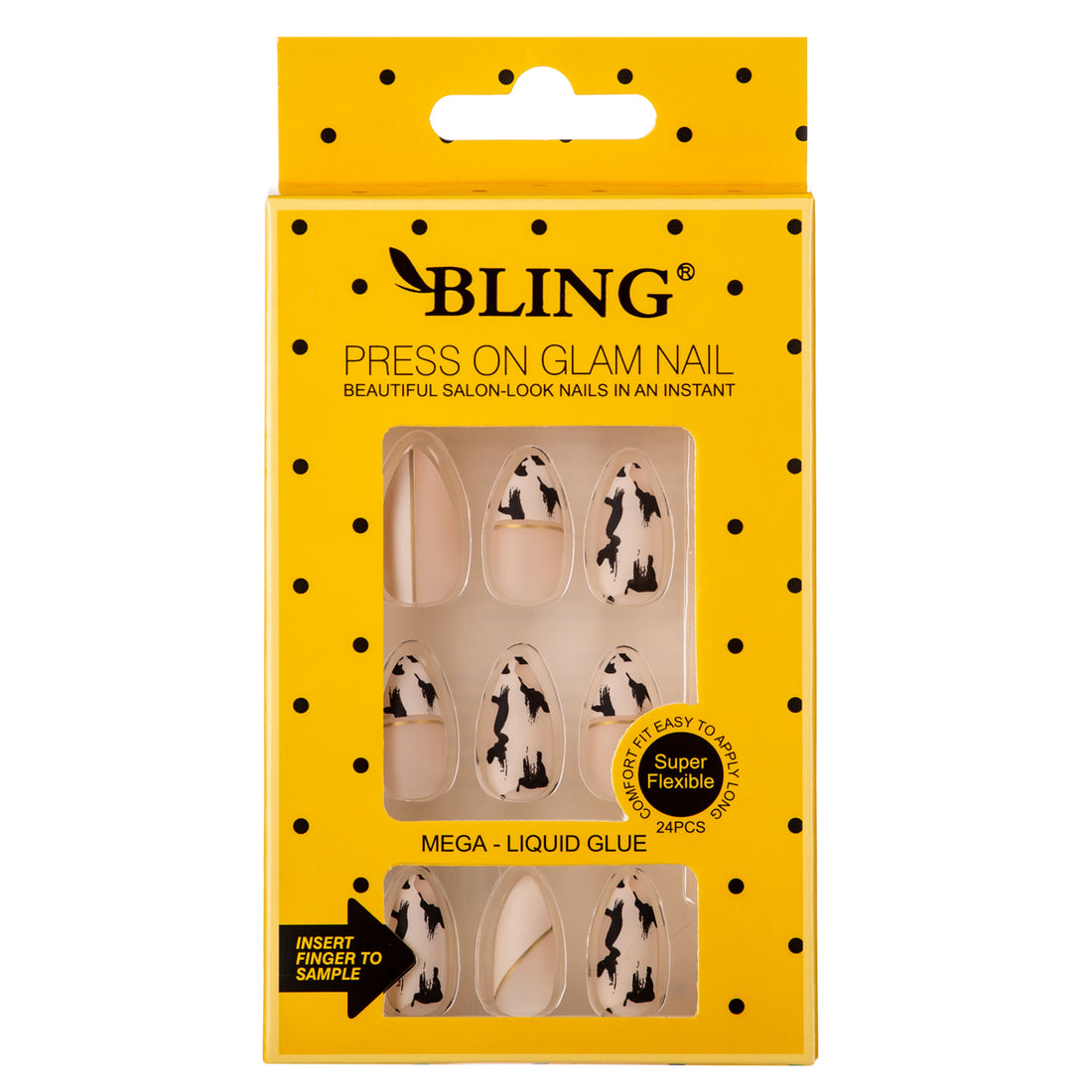BLING Nail Decals (16 Patterns) - 24pcs Manicure Set