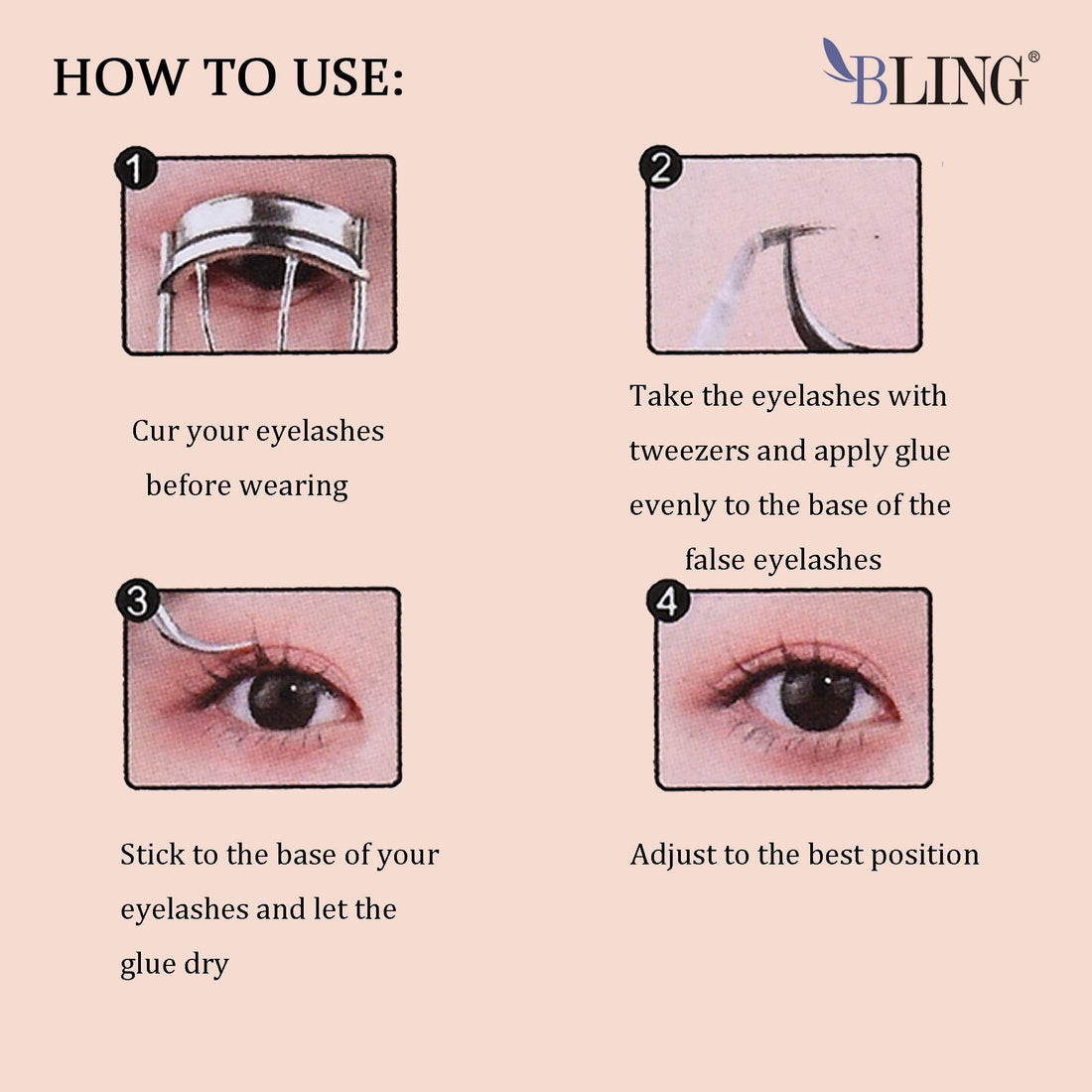 BLING DIY Eyelash Extensions JK-20 (Medium-Fine Cluster Series)