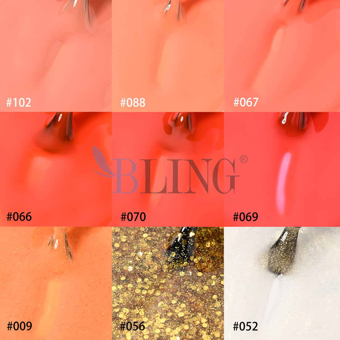 At-Home Gel Nail Polish - Sunset Peach Color scheme