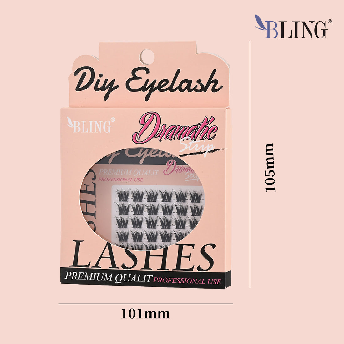 BLING Pro Cluster Eyelash Extensions | Customizable Segmented Lashes for Seamless DIY Application