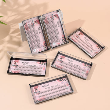BLING Fashion Eyelash Grafting Clusters | Single-Length DIY Lashes for Natural, Seamless Extensions